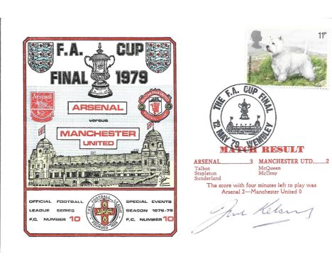 Arsenal V Manchester United 1979 Dawn First Day Cover Signed By Jack Kelsey. Good condition. All autographs come with a Certi