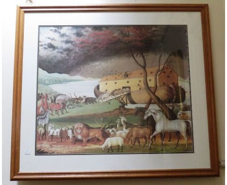 


A large print of animals entering Noah's arc . 62cm x 72cm
