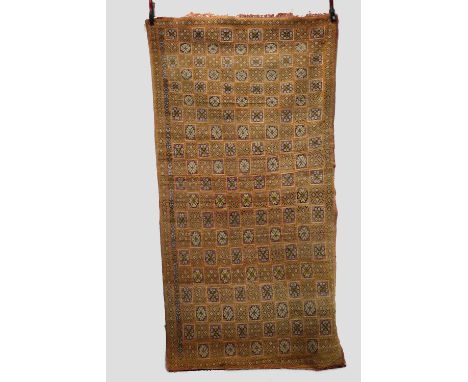 Moroccan rug, probably Ait Ouaouzguite, High Atlas, first half 20th century, 8ft. 4in. X 4ft. 3in. 2.54m. X 1.30m. Small hole