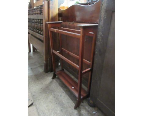 MAHOGANY STICK STAND, LENGTH APPROX 70CM