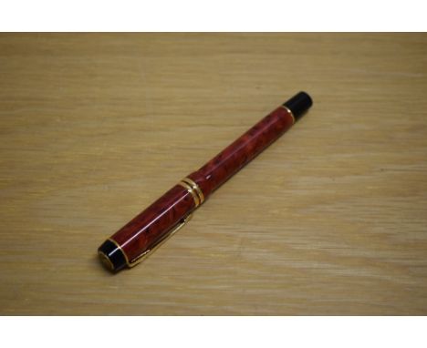 A Modern Parker Duofold Rollerball pen in Jasper Red