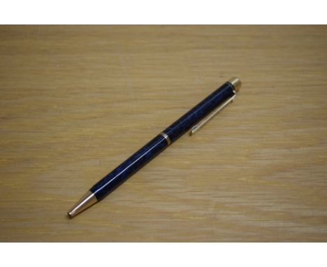 A Sheaffer Targa 1029 Classic ballpoint pen in laque hermes blue