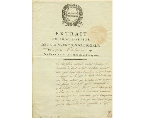 [THE GIRONDINISTS ESCAPE]: Charles Jean Barbaroux (1767-1794) member of the convention. Guillotined at the early age of 27. D