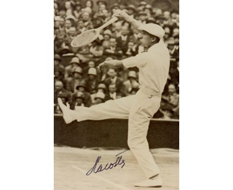 LACOSTE RENÉ : (1904-1996) French Tennis Player &amp; Businessman. Nicknamed "the Crocodile" because of his tenacity on the c