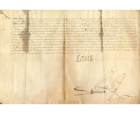 [LOUIS XIII OF FRANCE]: (1601-1643) King of France 1610-43 and King of Navarre 1610-20. Son of Henry IV. Louis XIII ascended 