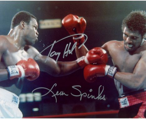BOXING : Selection of signed 8 x 10 photographs by various heavyweight world champions boxers including Larry Holmes (1949- )