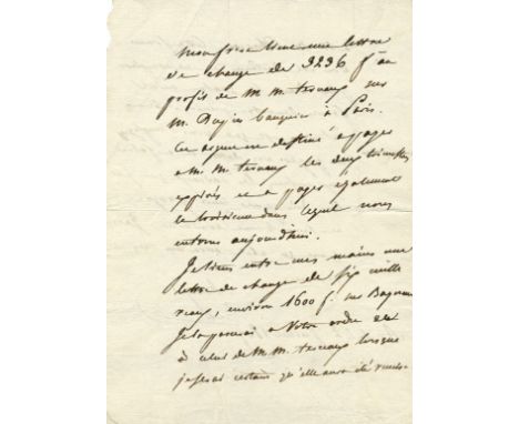 HUGO JOSEPH: (1773-1828) French General in the Napoleonic wars. Father of Victor Hugo the French Writer. Scarce A.L.S., Hugo,
