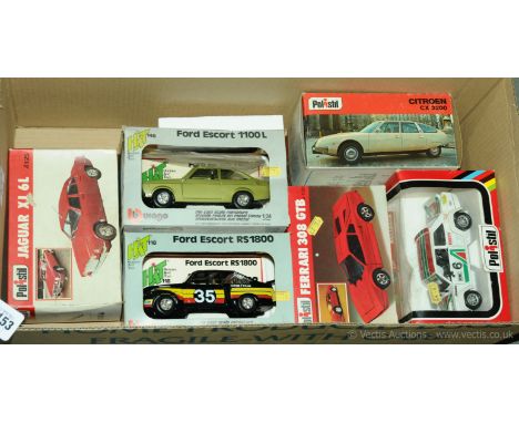 Polistil &amp; Bburago a boxed group of early issue models which includes a Polistil (Club HF) Citroen CX2200, Polistil 1/25t