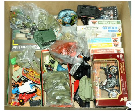 Airfix, Revell, Britains (Deetail), Timpo, Matchbox and similar a boxed and unboxed mixed group comprising of Military items 