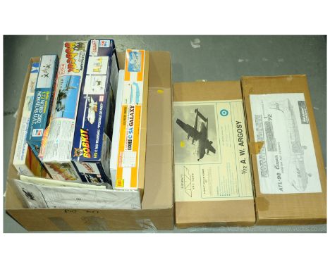 Heller &amp; Otaki (Japanese), Nu.bee Kits and similar a boxed group of mixed scale plastic mainly Military Aircraft kits whi