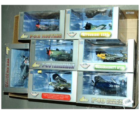 Yat Ming (Air Signature Series) a boxed group of 1/48th scale Military Aircraft (World War Series) which includes a Messersch