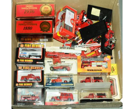 Corgi, Matchbox (Models of Yesteryear and similar), Lledo and similar a boxed and unboxed Fire Related Emergency Vehicles gro