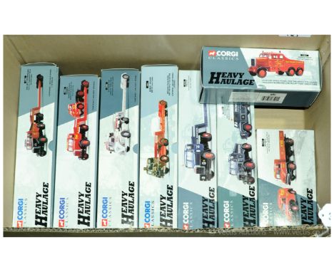 Corgi (Heavy Haulage) a boxed group of 1/50th scale diecast models to include CC16701 Scammell Articulated and Low Loader "Wr
