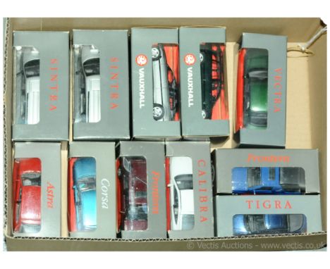 Schuco &amp; Gama a boxed Vauxhall group to include Vectra, Tigra, Corsa, Astra, Calibra, 2x Sintra, 2x Omega &amp; 2x Fonter