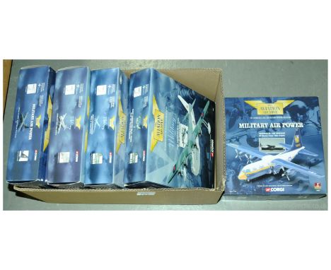 Corgi Aviation Archive a boxed group of 1/144th scale Military Aircraft comprising of 2 x Military Air Power and 3 x Military