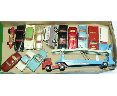 Corgi a unboxed group to include Chevrolet Corvette Sting Ray, Plymouth Sports Suburban, Ghia L6.4 with Chrysler V8 Engine, S