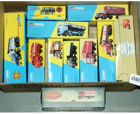 Corgi Classics and similar a boxed Commercial group comprising of Tankers, Pantechnicon Vans, Trucks and similar to include 2