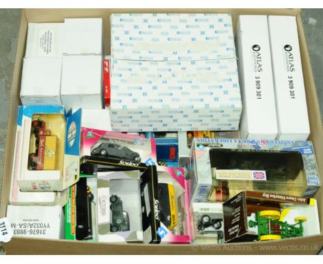 Solido, Hess, Atlas Editions and similar a large quantity of boxed diecast models which comprises of Military, Farm related, 