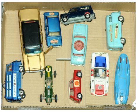 Corgi a unboxed group to include Porsche Carrera 6, Hillman IMP 'Rallye Monte Carlo', Austin Mini-Van 'Police' plus others si