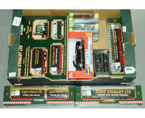 Corgi (Stobart related) along with Revell - a boxed group to include as stated Corgi Stobart related models which includes TY