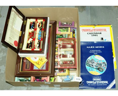 Matchbox Models of Yesteryear a boxed group which also includes 2 Display Sets comprising of partly boxed (polystyrene only) 