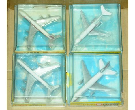 Corgi Aircraft a boxed group to include 1325 Douglas DC-10 "Swissair", 1319 Douglas DC-8 "Air Canada", 1312 Boeing 727 "TWA" 