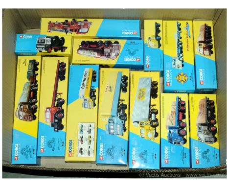 Corgi Classics a boxed Commercial group to include 11301 (Famous Hauliers Around Britain) ERF CV 8-wheel Platform Lorry and T