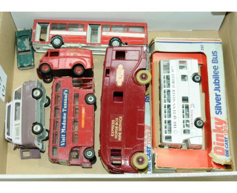 Dinky, Corgi &amp; Matchbox a mainly unboxed group (one boxed) which includes a Dinky Supertoys Horse Box, Dinky Toys 260 Roy