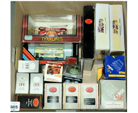 Corgi, Atlas Editions &amp; EFE a boxed Bus group to include Atlas Editions London Transport RTW Double Decker, Corgi 42402 L