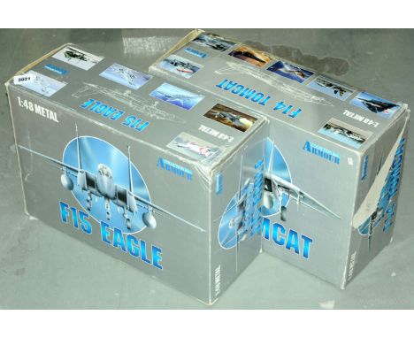 Armour Collection - a boxed group of 1/48 Scale (Metal Series) Military Aircraft comprising of 98047 an F15B Eagle Jet Fighte