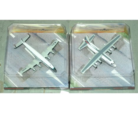 Corgi a boxed Aviation Archive 1/144 scale Pioneers Of Aviation pair to include AA35101 Lockheed L-1049H Super Constellation 