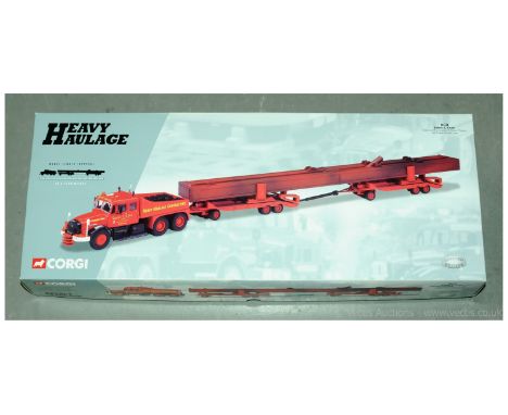 Corgi (Heavy Haulage) a boxed 1/50th scale 18004 Scammell Contractor, 2 x Dyson Trailers and Crane Girder load "Siddle C. Coo