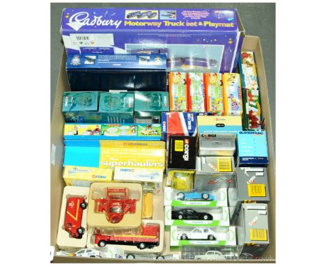 Corgi a boxed group to include Cadburys Motorway Truck Set &amp; Playmat, AN01101 Brown Ford Consul Saloon, 47304 Avro Lancas