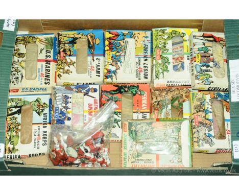 Airfix a boxed figure group to include 11x boxed HO-OO Scale figures (All appear to have been made) &amp; 1x bag of plastic s