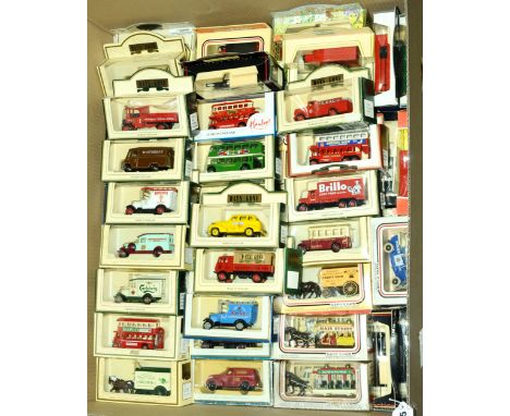Lledo Days Gone - a boxed Promotional group to include 50002 a 1926 Bullnose Morris Van "Hamleys", 48004 a 1939 Chevrolet Car