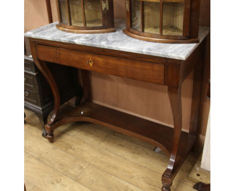 An Italian marble topped console table, 19th century W.115cm