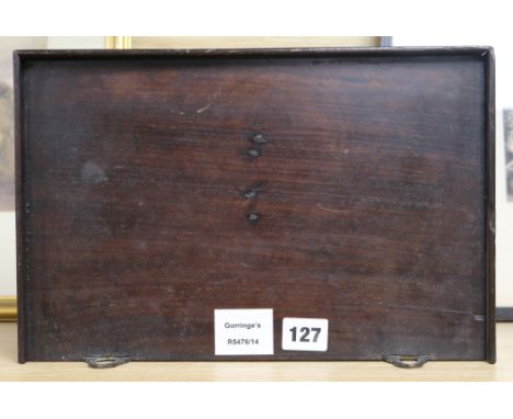 A Regency mahogany clock bracket