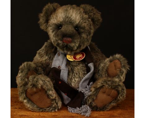 Charlie Bears CB124998 Carter teddy bear, from the 2012 Show Specials Collection, designed by Isabelle Lee, 42cm high with ta