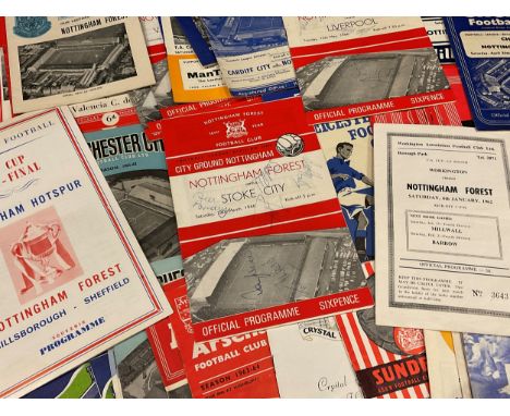 Sport, Football - 1960's Nottingham Forest football programmes, various home and away fixtures from the Football League Divis