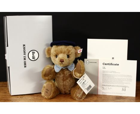 Steiff (Germany) EAN 690419 Harrods Arthur teddy bear, the foot pad signed in black ink, trademark Steiff button to ear with 