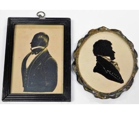 Two 19thC portrait miniatures of gentlemen.