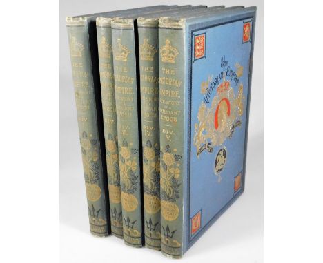 Taylor (James, ed.).  The Victorian Empire; A Brilliant Epoch In Our National History, 5 vol., engraved plates, light spottin