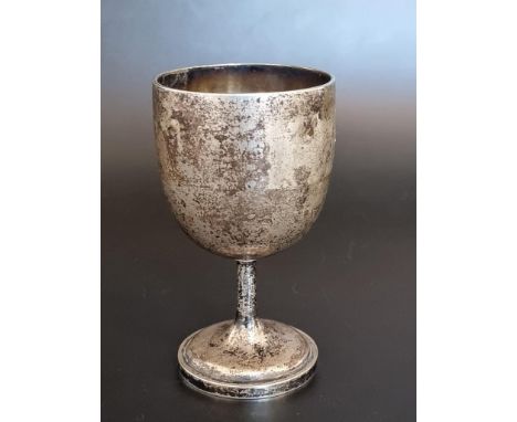 A Chinese export silver goblet, by Luen Wo, Shanghai, 10cm high. 