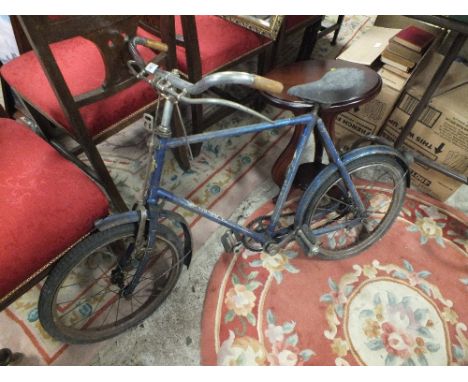 A VINTAGE BLUE HALFORDS CHILDS BIKE
