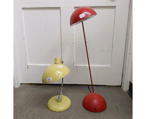 A modern desk lamp and another (2)