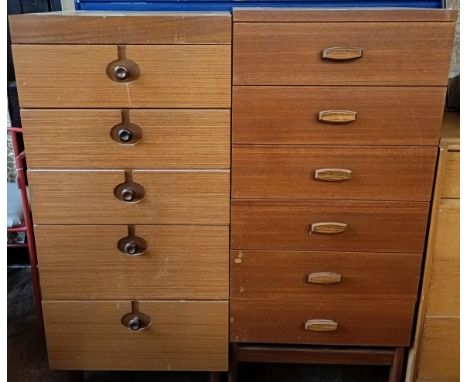 A G-Plan chest of five drawers, and a similar Nathan chest of drawers (2)