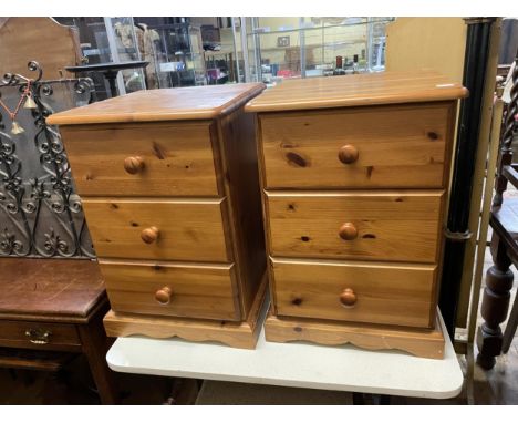 A pair of bedside chests, two armchairs, a side table and a piano stool (6)