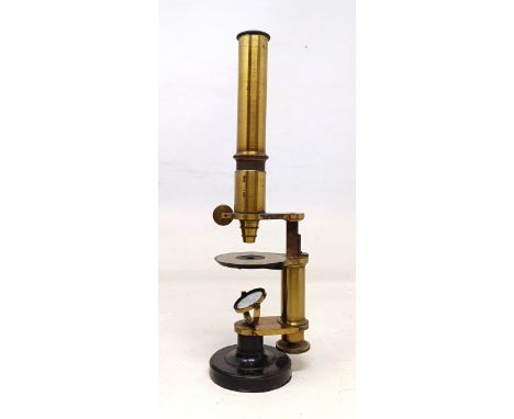 A 19th century C Kellner students microscope, another microscope, two cameras, a pair of opera glasses, assorted maps and oth