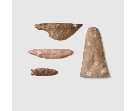 PUBLISHED AND EXHIBITED COLLECTION OF PREDYNASTIC EGYPTIAN TOOLS EGYPT, PREDYNASTIC PERIOD, C. 4TH MILLENIUM B.C. knapped fli