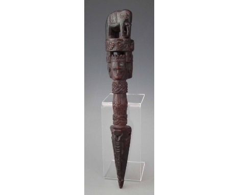 Nepalese Phurba or ritual dagger, 25.5cm high     All lots in this Tribal and African Art Sale are sold subject to V.A.T. The